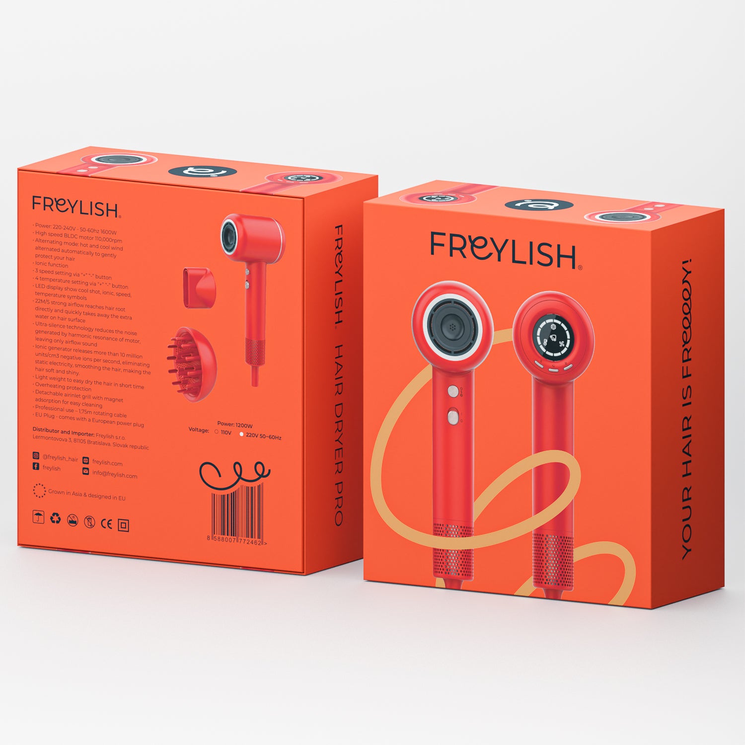 FREYLISH® PRO IONIZACIJSKI SUŠILEC ZA LASE